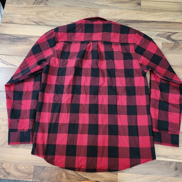 DIXXON Men's Redrum Sz L Flannel Shirt Red Black Plaid Lumberjack - Picture 8 of 13